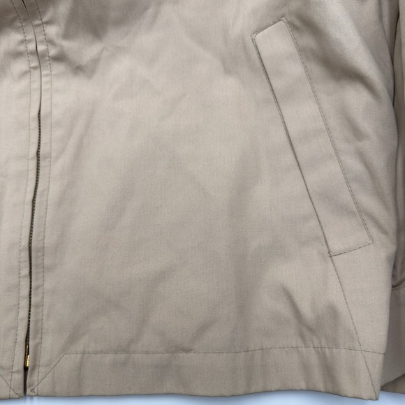 Vintage London Fog Mens 44 Regular Harrington Jacket Beige Zip Out Coat - Picture 7 of 10